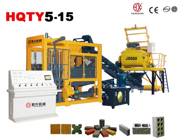 QT5-15小型空(kōng)心磚機 混凝(ning)土空心砌塊(kuai)成型機